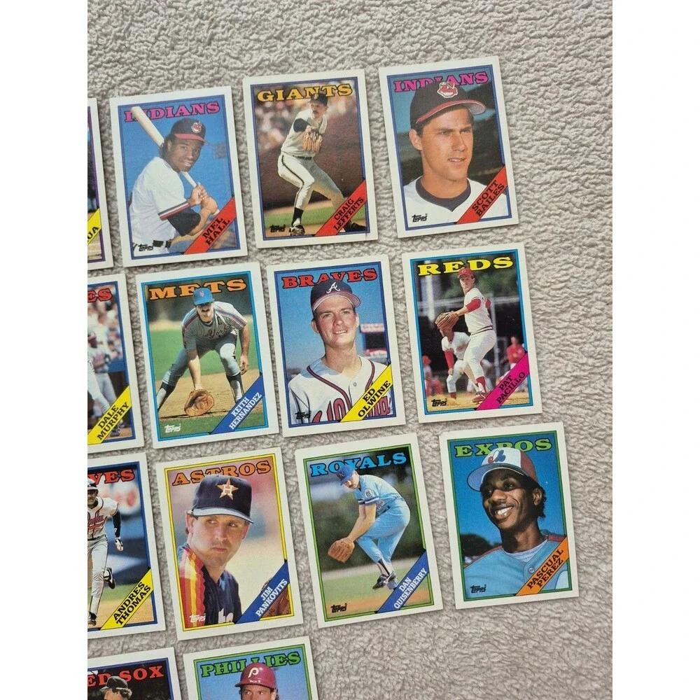 1988 Topps Baseball Card Lot 26 Cards Dale Murphy Mark McGwire Era Vintage MLB